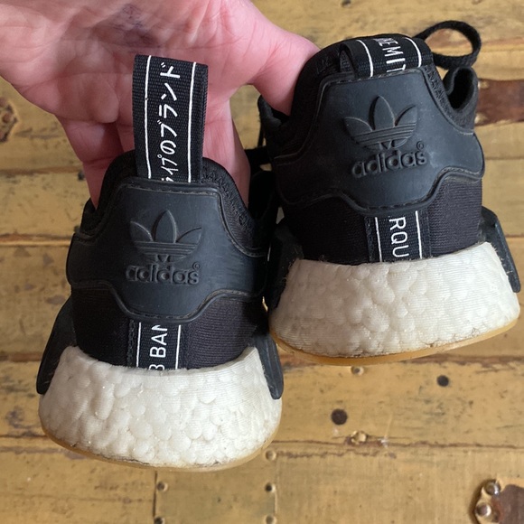 ADIDAS ORIGINALS NMD R1 BLACK TRAINERS WORKOUT SNEAKERS SHOES 5.5 MALE 7.5 WOMAN - Picture 10 of 16